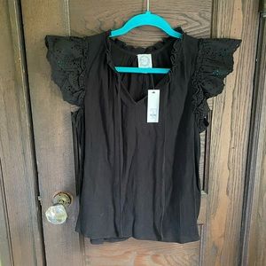Black Lace Blouse